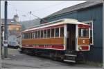 Triebwagen Nr 6 der Manx Electric Railway in Laxey.