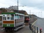 Richtungswechsel 1: In Derby Castle, der Station in Douglas, muss der Triebwagen immer vor den Beiwagen rangiert werden.