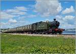 Fast so spannend wie ein Agatha Christie Krimi war die Frage Sonne oder Fotowolke, als die die Class 4200 Tender-Dampflok  4277 Hercules  der  Dartmouth Steam Railway  kurz nach Goodrington angedampft