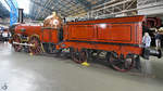 Die Dampflokomotive No. 3  Coppernob  der Furness Railway wurde 1846 gebaut und 1900 ausgemustert. (National Railway Museum York, Mai 2019)