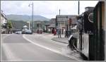 Die Knacknuss bei der Verbindung der Welsh Highland Railway und der Ffestiniog Railway letztes Frhjahr war der kurze Strassenabschnitt in Porthmadog.