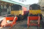 Postzge 94 335 und 94 308 am 17.09.2003 im Bahnhof Plymouth.