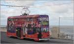 Wagen 718 auf der Promenade in Blackpool.