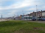 Die Blackpool Tram fährt mittlerweile im Regelverkehr nur noch mit Flexity-2-Zügen.