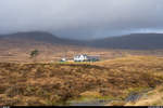 Der höchstgelegene Bahnhof einer Vollbahn im Vereinigten Königreich, Corrour im Rannoch Moor an der West Highland Line, am 26.