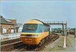 Ein HST 125 mit dem Triebkopf 43 192 am Schluss verlässt York Richtung Norden.
20. Juni 1984 