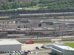 Channel Tunnel Terminal Folkestone: Verladerampe am 15. Juli 2014