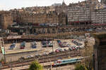 HGV-Zug 801 204  Our Planet  wartet in Edinburgh Waverley auf Abfahrt.