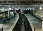 Schnes Licht, weit nach Mitternacht. Edinburgh-Waverley, 14.7.2013