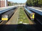 Zwei Züge treffen sich in Exeter Central; 7.10.09
