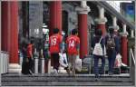 Eine geschichtstrchtige Zahl vor der Liverpooler Lime Street Station.