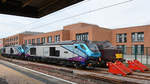 Die Diesellokomotiven 68021  Splendid  und 68019  Brutus  der TransPennine waren Anfang Mai 2019 am Bahnhof in York abgestellt.
