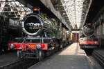 GWR 5322 und 6023  King Edward II  im Lokschuppen des Didcot Railway Centre.