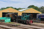 W�hrend der Zug aus Sheffield Park in Horsted Keynes einf�hrt konnte ich aus dem offenen Zugfenster Sentinel Diesel Shunter No.