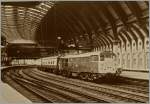 Eine British-Rail (BR) Class 31 Diesellok unter der schönen Halle des Bahnhofes von York.