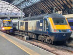 Scotrail Class 43 134 Inter City Class steht im Bahnhof Glasgow Queen Street, 01.05.2025.