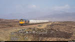 GBRf 66733 mit dem leeren Alcan-Zug am 24.