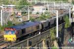  EWS  66025, Bahnhof Paisley einfahrend,  September 2007