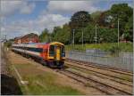 Auf einem Abstellgleis in Exeter St Davids wartet eine Southwest Class 159 014 auf die Rückfahrt nach London Waterloo.