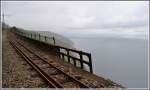 Atemberaubend und schwindelerregend ist die Fahrt entlang der Steilkste zwischen Laxey und Ramsey. (11.08.2011)