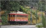 Motorwagen 3 der Snaefell Mountain Railway hat den Talboden bei Laxey erreicht.
