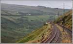 Streckenabschnitt oberhalb von Laxey.