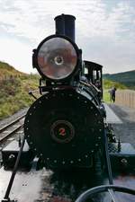 Lok #2 der Brecon Mountain Railway in Torpantau, Wales, 15.9.2016