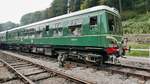 E50619, Dieseltriebwagen DMBS (Driving Motor Brake Second) BR Class 108 der Dean Forest Railway in der Norchard Low Level Station, 14.9.2016 