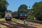 WD192  Waggoner  f�hrt mit ihrem Zug in den Bahnhof Havenstreet ein. (09.07.2026)