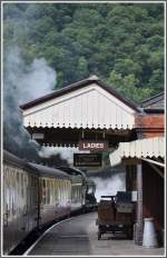 Es wurde erfolgreich versucht den Betrieb auf der Llangollen Railway so authentisch wie mglich zu gestalten.
