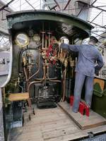 Führerstand der GWR #3700, Class 3440,  City of Truro     STEAM - Museum of the Great Western Railway, Swindon, 13.9.2016