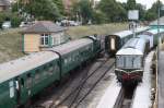 Swanage am 25.07.2010, Dampfbetrieb der Museumsbahn