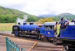  Whillan Beck  beim Umfahren ihres Zuges an der Endstation Dalegarth.