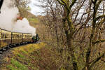 Die Vale of Rheidol Bahn in Wales.