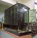 Ffestiniog Railway – Im kleinen Museum am Ksten-Endbahnhof Porthmadog der Schmalspurbahn mit den Fairlie-Lokomotiven und der offenen Kehrschleife fand sich im Juni 1998 dieser