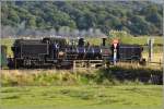 Der letzte Dampfzug des Tages eilt seinem Ziel Porthmadog entgegen. (05.09.2012)