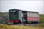 Lok Nr 6  Padarn  SLM 1922 auf Talfahrt vom Mount Snowdon.