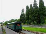 Die beiden ungarischen Wagen Nr. 418 und 430 in Welshpool, 12.Juli 2012. 