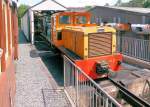 Welshpool and Llanfair Light Railway, Dieselloks 17 (vorne) und 7 (hinten).