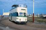 Wagen 706 der Strassenbahn Blackpool.