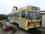 Farmer Parrs Blackpool Tram 644 - ein beliebtes Spielzeug bei den kleinen Besuchern dieser Farm. Wer mit Kind in Blackpool ist, für den ist die Farm eine Empfehlung - nicht ganz so teuer wie der Zoo, dafür mit vielen Streichelmöglichkeiten, Out- und Indoorspielplätzen. Einer davon ist zweifelsohne die Straßenbahn, in der man sogar die Rolle des Fahrers übernehmen kann. 16.3.2015