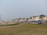 Blackpool Promenade - zur abwechslungsreichen Gestaltung gehören auch Rasenflächen.