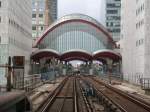 Canary Wharf Station der Docklands Light Railway DLR.