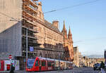 Edinburgh Tram, Wagen 269 beim St.Andrew Square, 13.April 2026.