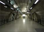 So verspielt manche der uralten Stationen im Londoner Untergrund gestaltet sind, so cool hat man die neuen Stationen im sdstlichen Abschnitt der Jubilee Line designt.