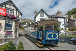 Wagen 4 des Great Orme Tramway erreicht am 14.