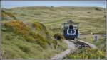 Wagen 6 im oberen Streckenteil der zweiten Sektion der Great Orme Tramway.