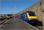 In Penzance wartet ein First Great Western Class 43 HST 125 auf die Abfahrt nach London Paddington.

21. Mai 2014