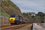 Des HST 125 Class 43 als Cross Country Service 1225 von Plymouth in weit entfernte Glasgow kurz nach Teignmouth.
19. April 2016