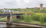 Network Rail New Measurement Train mit HST 43062 und 43013 überquert am 27.